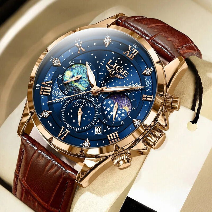 Caleb™ - Elegant Moonphase Watch