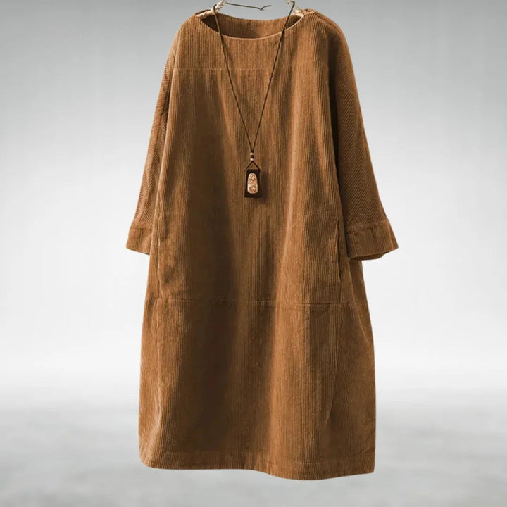 Grace | Relaxed Corduroy Midi Dress