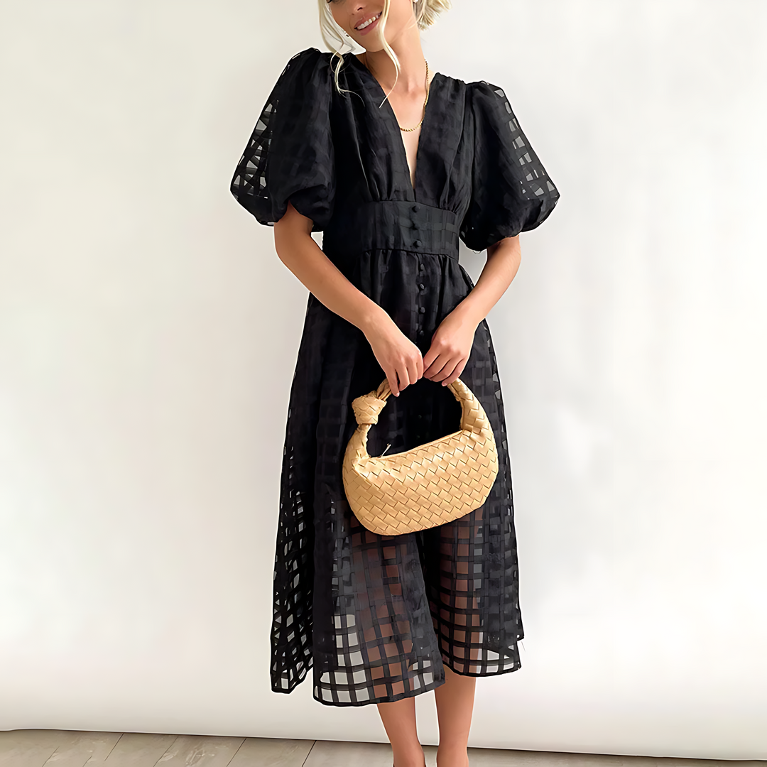 Julia - Chic Midi Dress for Summer Elegance